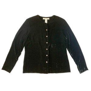 Vintage Velvet Jones New York Button Up Top Fairy Whimisgoth Witch 90s Classic